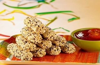 Deditos de yuca, kiwicha y queso Deditos de yuca, kiwicha y queso